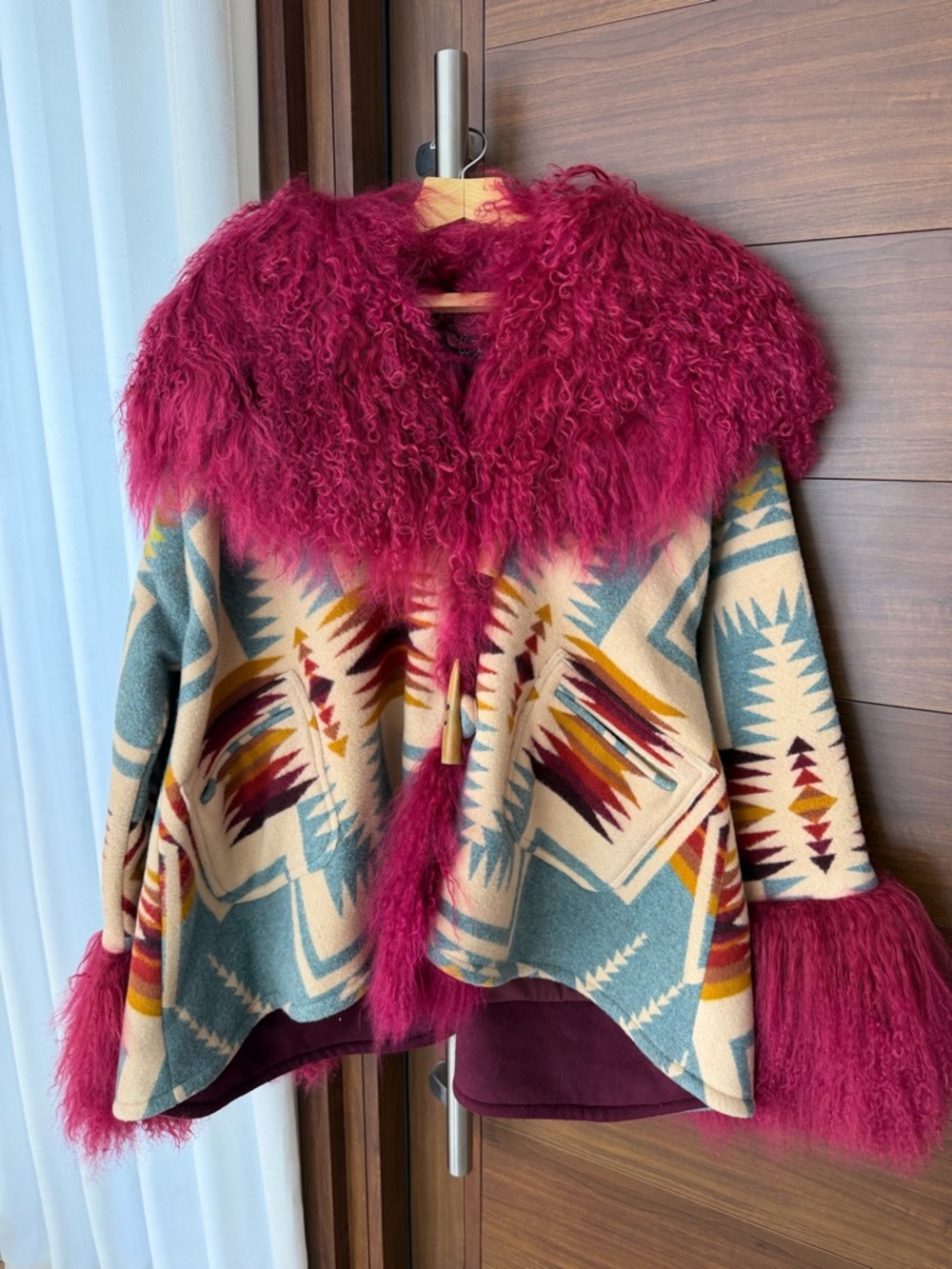 Lindsey Thornberg Harding Shearling Cloak - PRICE IS FIRM! - Picture 3 of 6